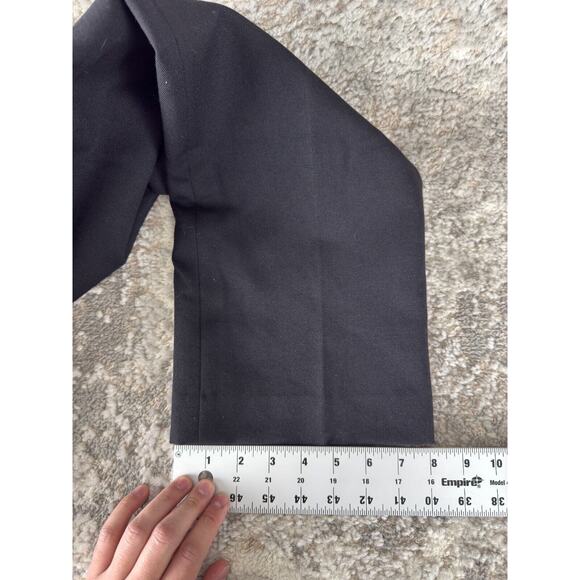 Pendleton Petites Size 10 100% Virgin Wool Flat Front Pants Black Button Zip - Picture 8 of 13